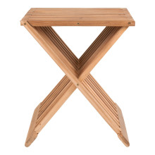 Stołek z drewna tekowego Erto 40cm House Nordic