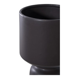 Doniczka / osłonka ceramiczna Kielich 23,5cm czarna House Nordic 2