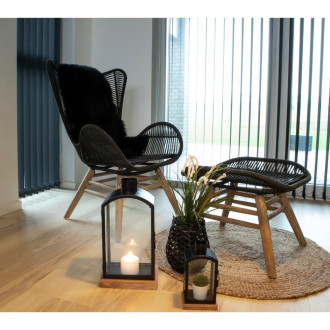 Futerko jagnięce czarne 50x85cm House Nordic