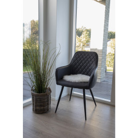 Sztuczne futerko okrągłe białe 35cm House Nordic 2