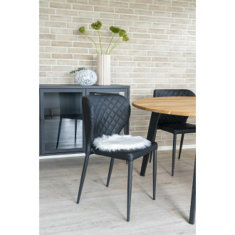 Sztuczne futerko okrągłe białe 35cm House Nordic