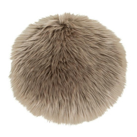 Sztuczne futerko okrągłe brązowe 35cm House Nordic