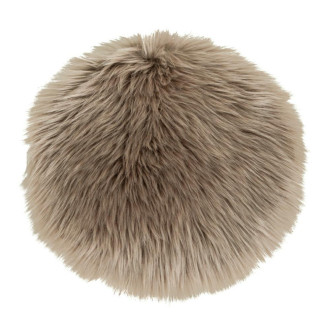 Sztuczne futerko okrągłe brązowe 35cm House Nordic