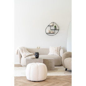 Koc / pled sztuczne futerko Galena 130x180cm biały House Nordic 2