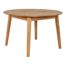 Stół drewniany okrągły z funkcją rozkładania Metz 118cm dąb olejowany House Nordic
