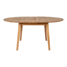 Stół drewniany okrągły z funkcją rozkładania Metz 118cm dąb olejowany House Nordic