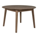 Stół drewniany okrągły z funkcją rozkładania Metz 118cm dąb dymiony House Nordic