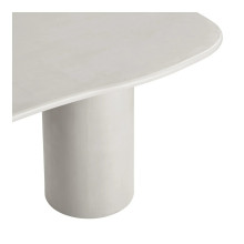 Stół cementowy organiczny na 2 kolumnowych nogach Maranola 200x96cm szaro-beżowy House Nordic