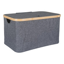 Kosz materiałowy 45x30x25cm Noto szary / bambus House Nordic