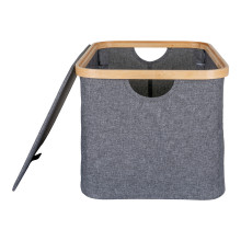 Kosz materiałowy 45x30x25cm Noto szary / bambus House Nordic