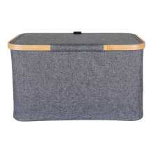 Kosz materiałowy 45x30x25cm Noto szary / bambus House Nordic