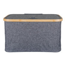 Kosz materiałowy 45x30x25cm Noto szary / bambus House Nordic