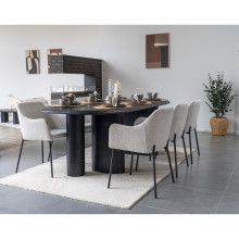 Dywan prostokątny z wełną imitujący przekrój skały Surat 200x300cm ivory / brąz House Nordic