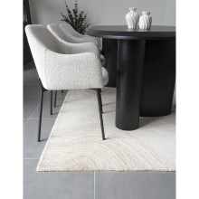 Dywan prostokątny z wełną imitujący przekrój skały Surat 160x230cm ivory / brąz House Nordic