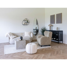 Dywan prostokątny z wełną imitujący przekrój skały Surat 160x230cm ivory / brąz House Nordic
