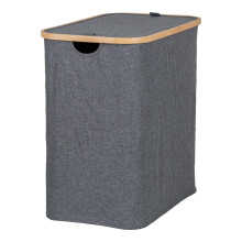 Kosz na pranie Noto 54x33x54cm szary / bambus House Nordic