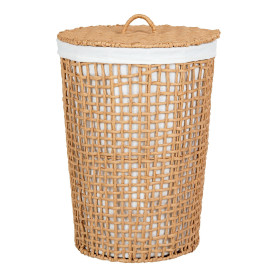 Kosz na pranie pleciony - boho Pomal 42cm H56cm House Nordic 2