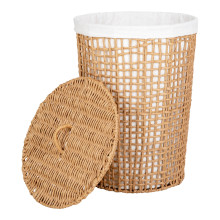 Kosz na pranie pleciony - boho Pomal 42cm H56cm House Nordic