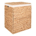 Kosz pleciony boho na pranie z hiacyntu wodnego Passo 55x43x32cm House Nordic