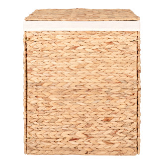 Kosz pleciony boho na pranie z hiacyntu wodnego Passo 55x43x32cm House Nordic