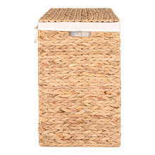 Kosz pleciony boho na pranie z hiacyntu wodnego Passo 55x43x32cm House Nordic