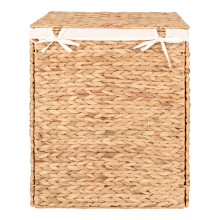 Kosz pleciony boho na pranie z hiacyntu wodnego Passo 55x43x32cm House Nordic