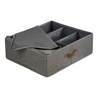 Organizer do szafy materiałowy Noto 56x47cm szary House Nordic