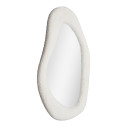 Lustro organiczne w tkaninowej ramie teddy Bosa 61x46,5cm białe House Nordic