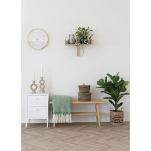 Koc wełniany / pled / narzuta Carmel 130x170cm zielony House Nordic