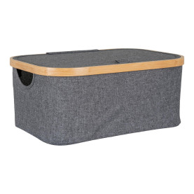 Kosz materiałowy Noto 38x26x16cm szary / bambus House Nordic 2