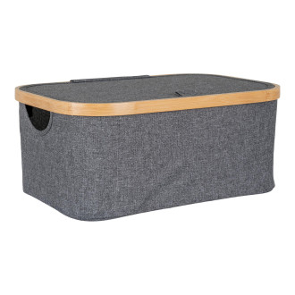 Kosz materiałowy Noto 38x26x16cm szary / bambus House Nordic