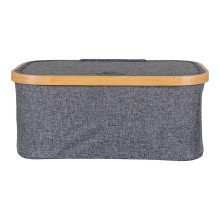 Kosz materiałowy Noto 38x26x16cm szary / bambus House Nordic