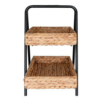 Taca dwupoziomowa Alfaro 42x43,5cm hiacynt wodny / czarny House Nordic