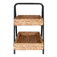 Taca dwupoziomowa Alfaro 42x43,5cm hiacynt wodny / czarny House Nordic