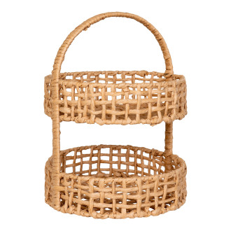 Kosz dekoracyjny boho z uchwytem z papieru Anadia 39cm House Nordic