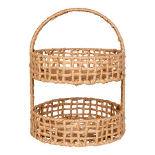 Kosz dekoracyjny boho z uchwytem z papieru Anadia 39cm House Nordic