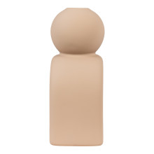 Świecznik ceramiczny japandi 17cm brązowy House Nordic