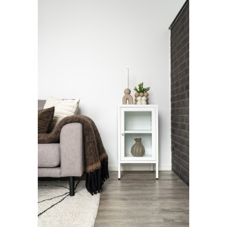 Świecznik ceramiczny japandi 17cm brązowy House Nordic
