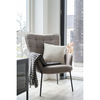 Poduszka dekoracyjna Savannah 45x45cm boucle beżowa House Nordic