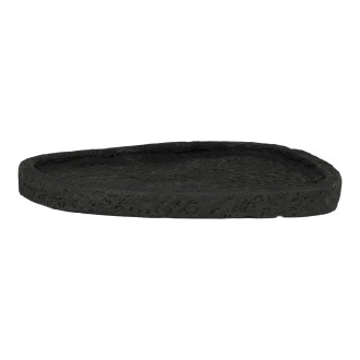 Taca cementowa organiczny kształt 26,5x26cm czarna House Nordic