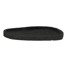 Taca cementowa organiczny kształt 26,5x26cm czarna House Nordic