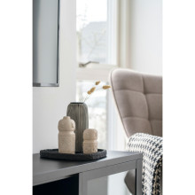 Taca cementowa organiczny kształt 26,5x26cm czarna House Nordic