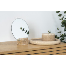 Taca okrągła z trawertynu 25,5cm House Nordic
