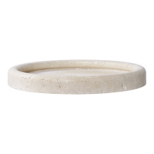 Taca okrągła z trawertynu 25,5cm House Nordic