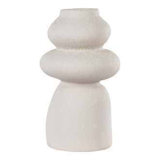 Wazon ceramiczny beżowy 3 kamienie 26,5cm House Nordic
