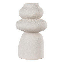 Wazon ceramiczny beżowy 3 kamienie 26,5cm House Nordic