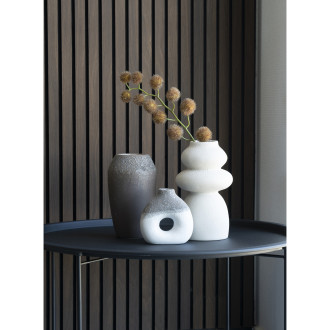 Wazon ceramiczny beżowy 3 kamienie 26,5cm House Nordic