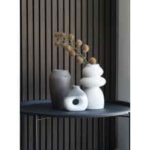 Wazon ceramiczny beżowy 3 kamienie 26,5cm House Nordic