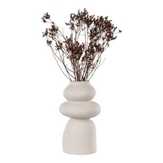 Wazon ceramiczny beżowy 3 kamienie 26,5cm House Nordic