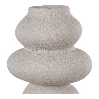 Wazon ceramiczny beżowy 3 kamienie 26,5cm House Nordic